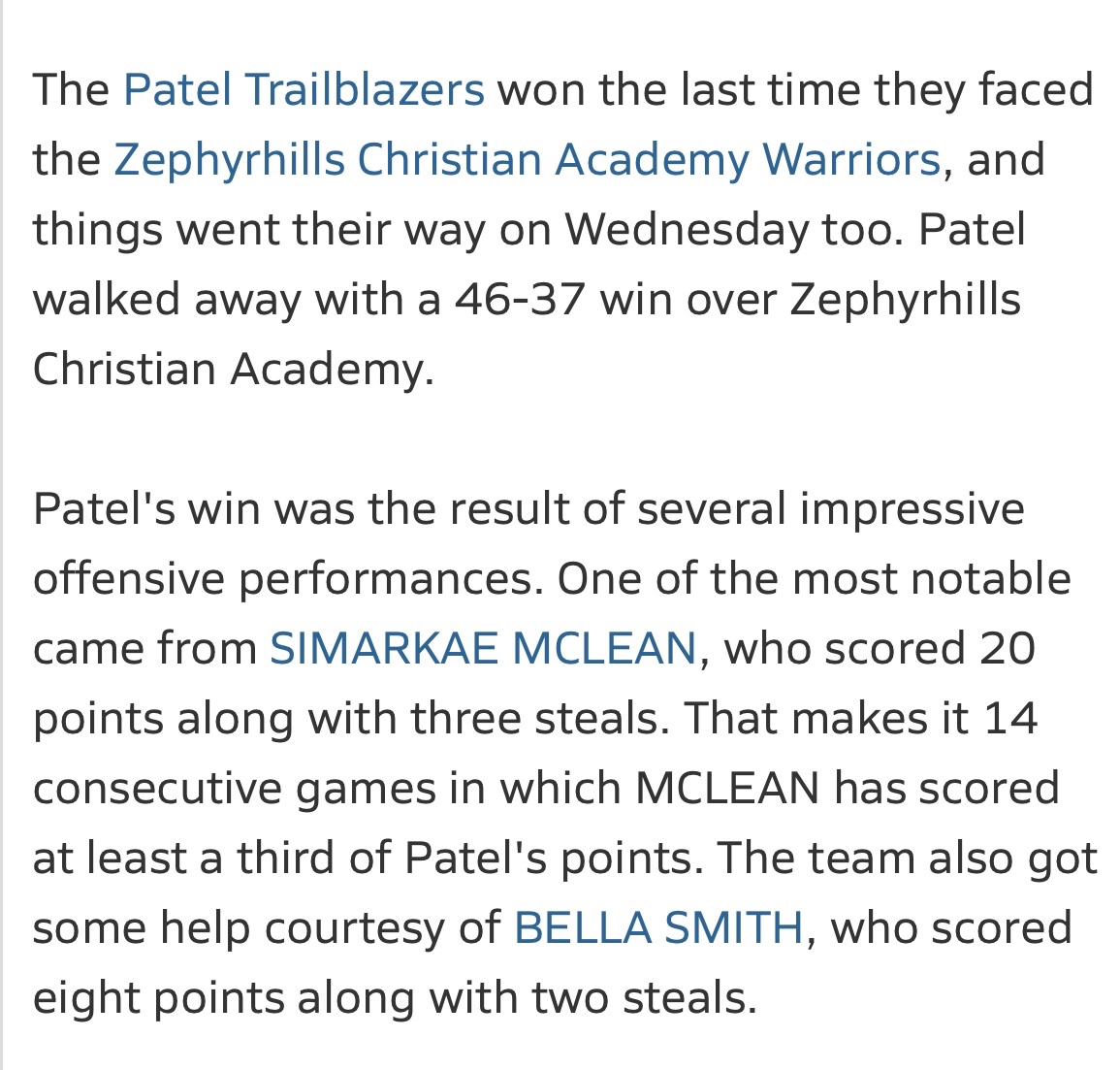 Patel Girls bball tweet media