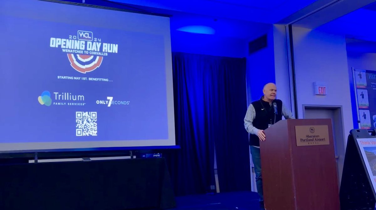 This past weekend Coach Knaggs had the opportunity to officially announce the Opening Day Run at the NW Baseball Coaches Convention in Portland. A special shoutout to Only7Seconds and Eric Driessen for being there and presenting to coaches!