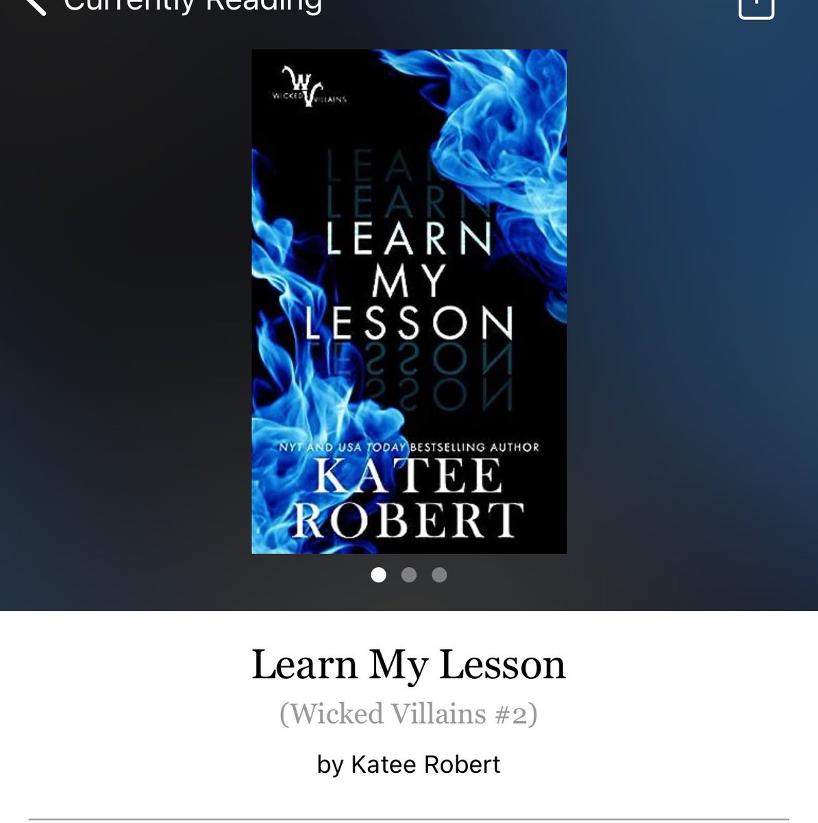 Learn My Lesson by Katee Robert 

#LearnMyLesson by #KateeRobert #5864 #162chapters #268pages #14for4 #14of400 #Book3of6 #MegAndHades #WickedVillansSeries #8houraudiobook #audiobook #january2024 #clearingoffreadingshelves #whatsnext #readitquick