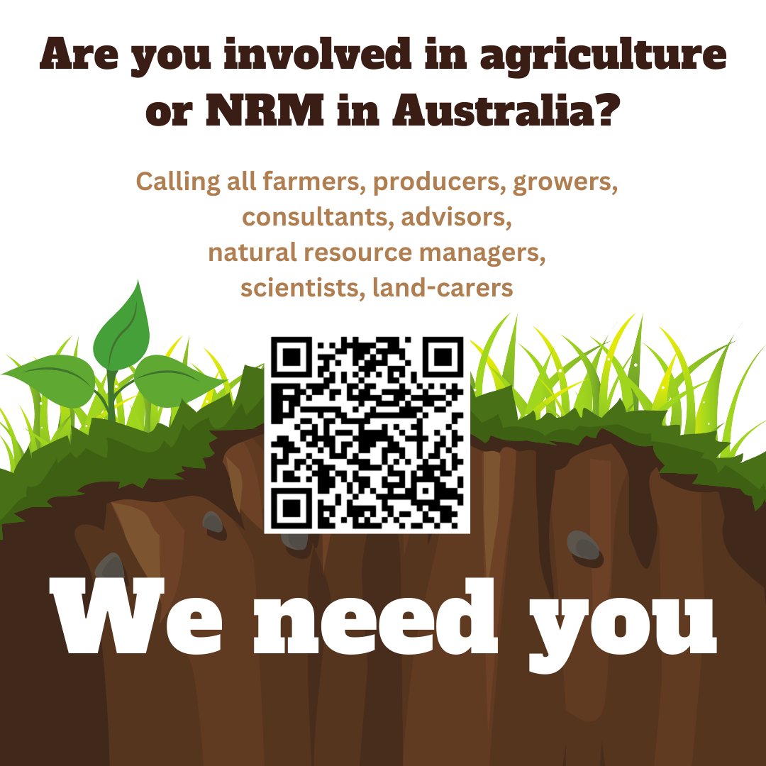 Help us identify soils knowledge &amp; capacity gaps! 
Learn more and complete the survey here: melbourneuni.au1.qualtrics.com/jfe/form/SV_6J…
#SmartSoilsCoP <a href="/TNQDroughtHub/">TNQ Drought Hub</a> <a href="/sqnnswhub/">SQNNSW Innovation Hub</a> <a href="/SADroughtHub/">SA Drought Resilience Adoption and Innovation Hub</a> <a href="/VicHub_Drought/">Vic Drought and Innovation Hub</a> <a href="/UTAS_/">University of Tasmania</a> <a href="/Jenni_Clausen/">Jenni Clausen</a> <a href="/GGA_WA/">Grower Group Alliance</a> <a href="/SouthernNSWHub/">Southern NSW Innovation Hub</a>  <a href="/Soil_sister/">Soil sister</a> <a href="/DAFFgov/">Department of Agriculture, Fisheries and Forestry</a> <a href="/SoilsWest/">SoilsWest</a> #SoilScience