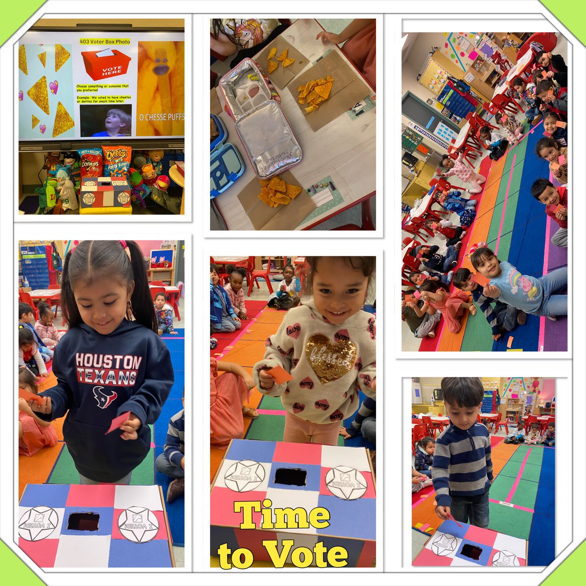 The students had a hard time <a href="/Keeble_AISD/">Keeble Primary School</a>  this week. Everyone had to make that tough choice to either vote on #CheetosPuff or #Doritos for snack time. Funtimes when #CKLA brings that real world into the classroom. P.S Doritos WON!