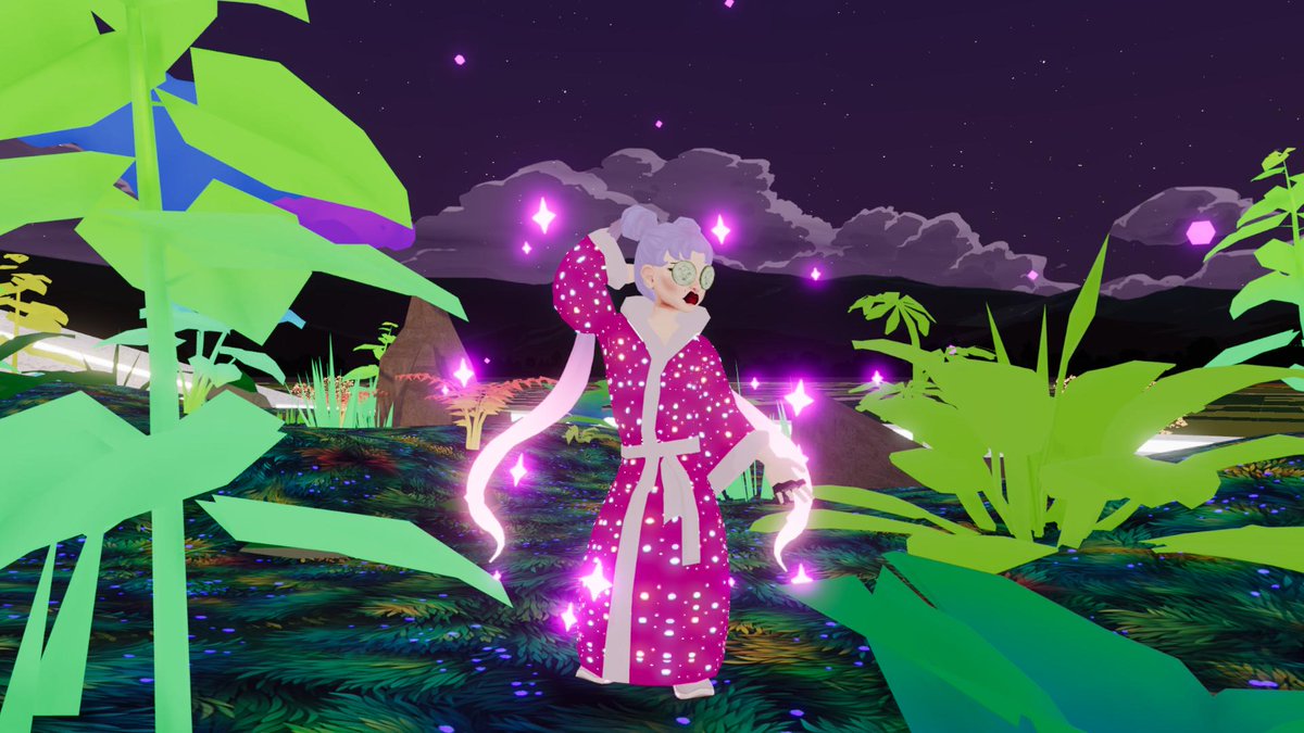 Wearables Wednesday but make it ✨𝙒𝙚𝙡𝙡𝙣𝙚𝙨𝙨✨

🐸 Hater Blockers by @DOCTORdrippNFT 
💕 Lovers + Fighters Robe by @BuctownMMA 
🌟 Long Glowing Ombre Buns and Purple Sparkling Aura by @Doki3D 

📍 64,-59 Mesmerizing Meditation

#WearableWednesday #DCLWW24 #DCLfam #DCL
