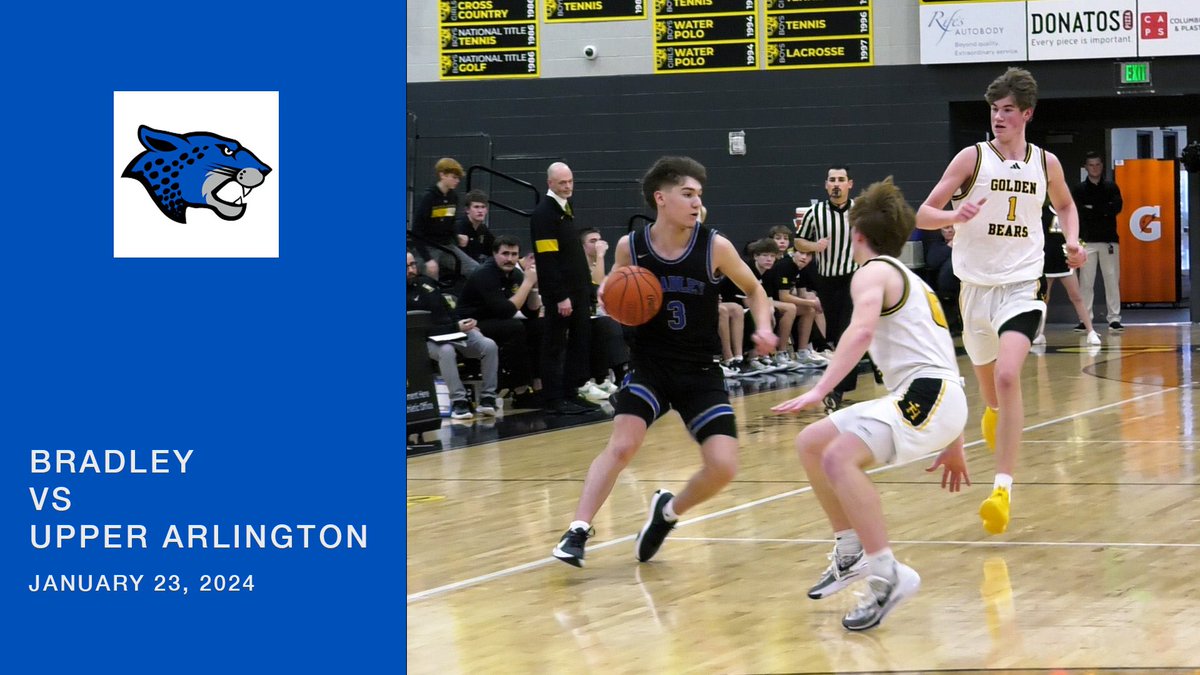 WATCH 🏀youtu.be/g50LHeR3ezk🏀 New Game Video! Bradley vs Upper Arlington | Jan 23, 2024  <a href="/HBHSathletics/">Hilliard Bradley Athletics</a> <a href="/BradleyHS/">Bradley High School</a> <a href="/Bradley_Spirit/">Bradley Cheerleading</a> <a href="/theWestwoodCo/">Westwood Collective</a> <a href="/HBHS_TheJungle/">HBHS Student Section</a>