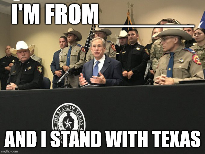 I'm from Illinois and I stand with Texas! How about you?