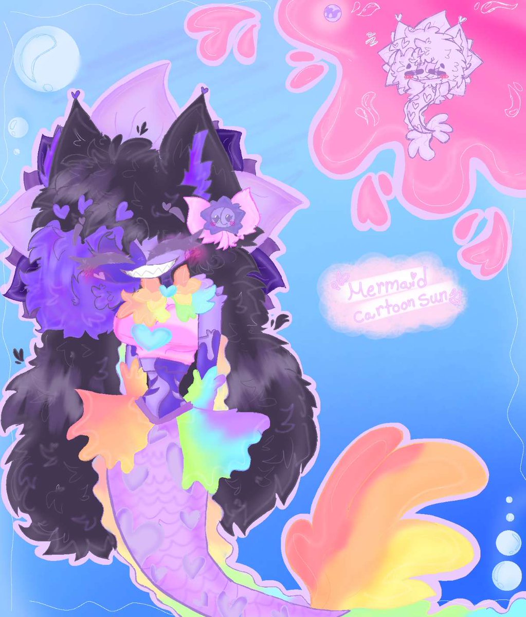 cat18382's tweet photo. Cartoon sun as a mermaid 💜☀️ XD sorry if you guys don't like it 😓 #cartoonsun☀️💜 https://t.co/k3HhvFvuBW