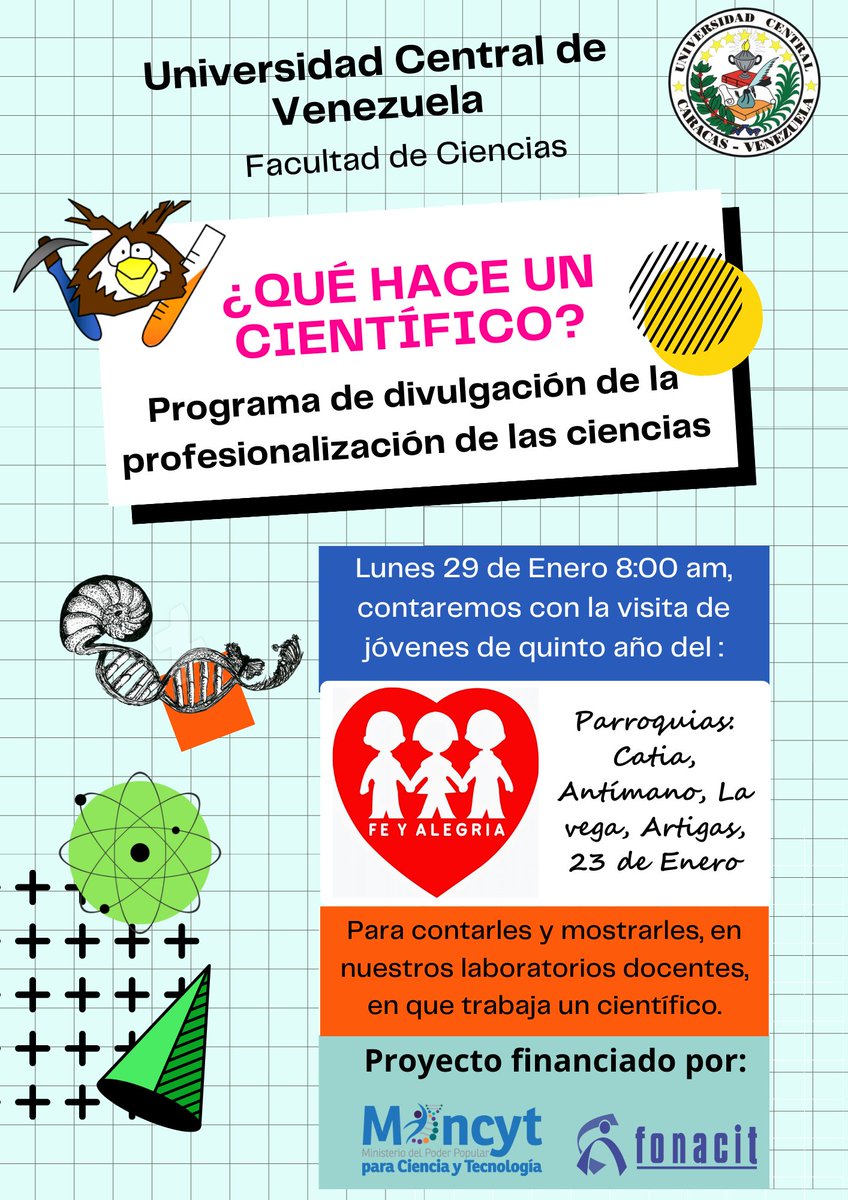 IctUcv's tweet photo. El próximo lunes 29 continuamos nuestras actividades del proyecto¿Qué hace un científico? Con estudiantes de la institución educativa Fe y Alegría #UCV #ciencias https://t.co/SEyLJZWf6s