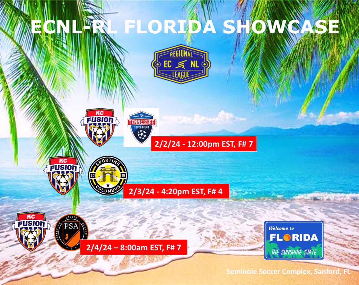 Showcase Coming Soon…

v. Tennessee Soccer Club
v. Sporting Columbus Soccer Club 
v. Monmouth United Soccer Club