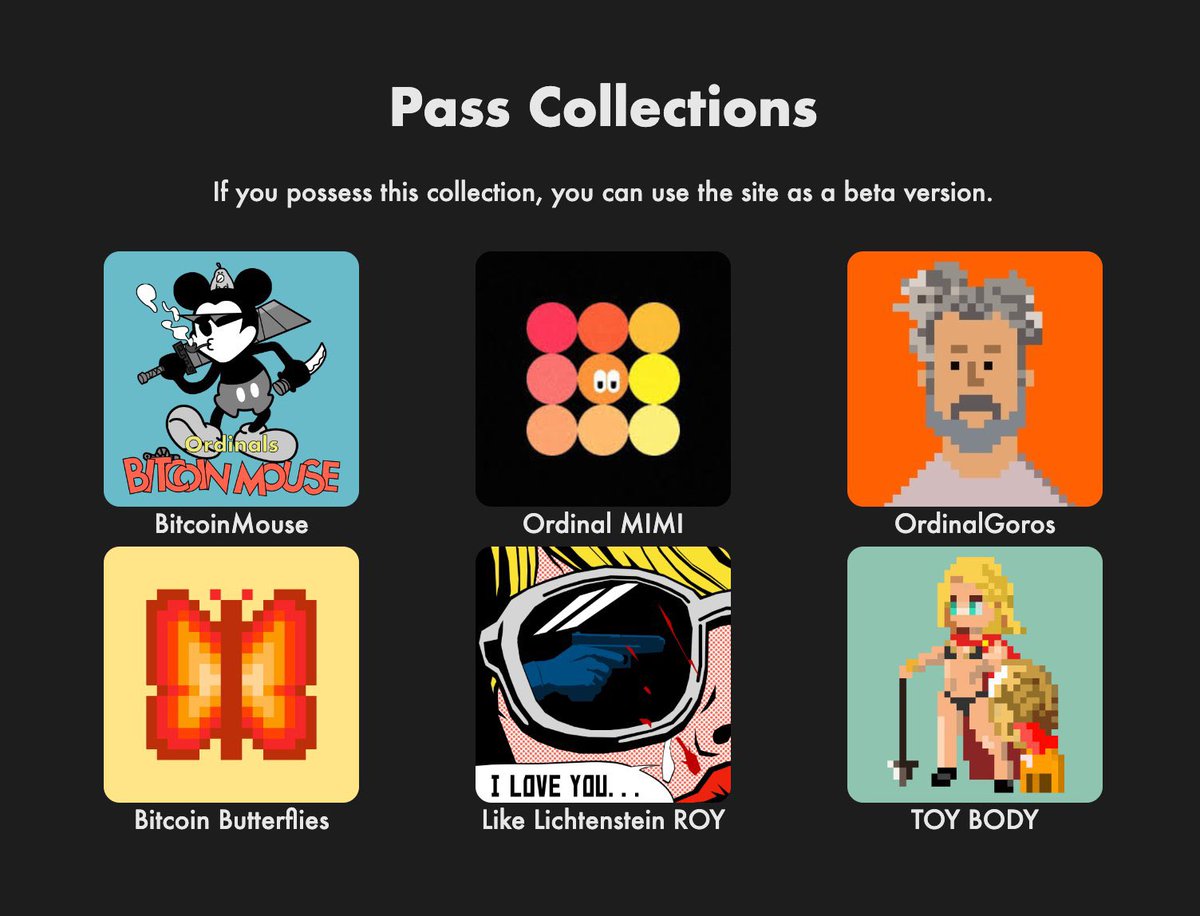 🐭🧀bitcoin mouse holder🐭🧀

"Ord Inspector" is a tool that allows you to easily create generative works with Ordinals!
The feature of this tool is that it is no-code, so anyone can try generative work.
And the condition to be able to use it is to have certain Ordinals.

Tools