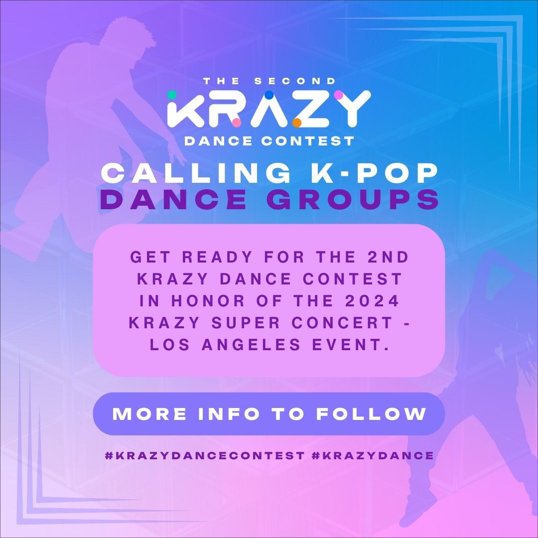 Our Dance Contest is coming back! We're on the lookout for Kpop dance groups to join the journey to our 2nd #Krazydancecontest 💫 Gather your group members and be prepared for the song selection and filming of dance cover videos. Let's be ready to dance! Stay tuned! 📝✨