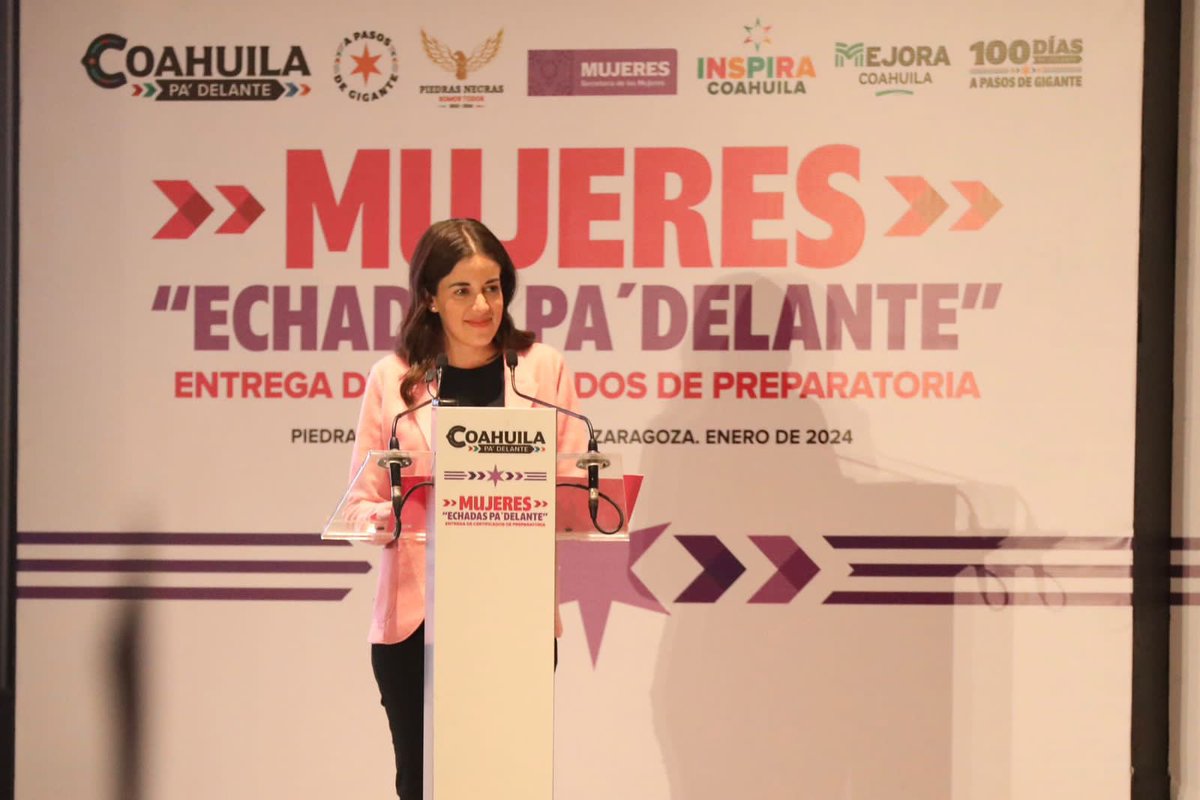 manolojim's tweet photo. ¡Muchas felicidades! En las próximas semanas estaremos abriendo la convocatoria de este gran programa para que se registren y participen más mujeres de nuestro estado. #GobernadorDeLasMujeres #Coahuila #100DíasPaDelante #APasosDeGigante (2/2) https://t.co/k60VzxQp2T