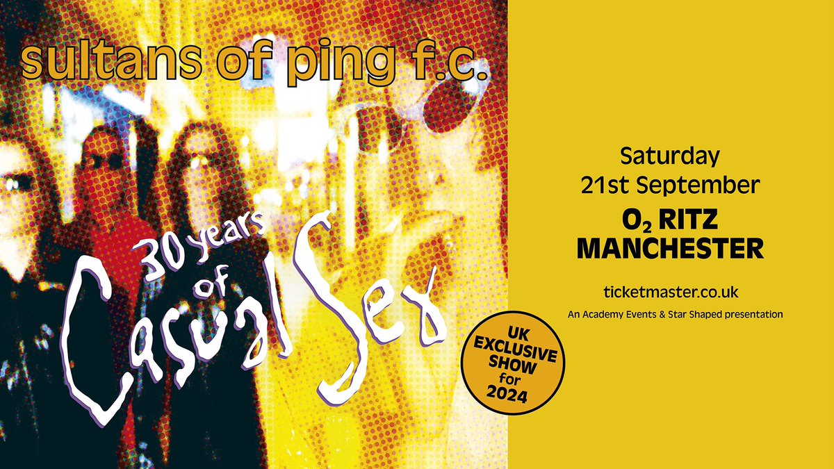 sultans_of_ping's tweet photo. Ticket pre-sale link for @O2RitzManc Manchester Ritz, 21st September 

Our only UK headline show for 2024

https://t.co/LfR1bEMRYz

Sultans Presale tickets on sale 10am Thursday https://t.co/zzMT8vgf6f