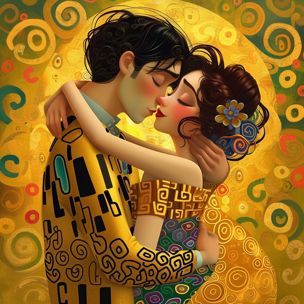ARTiV3RSE's tweet photo. “The Kiss” by Gustav Klimt https://t.co/4xjSyQBCwx