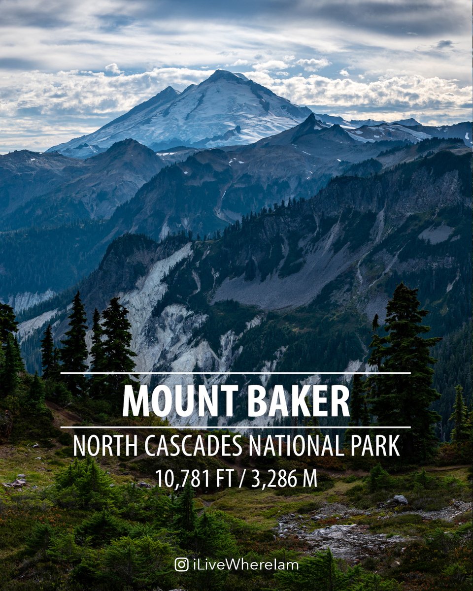 iLiveWhereIam's tweet photo. #MountBaker / #KomaKulshan / 10,781 ft / 3,286 m - Taken from #ArtistPoint, end of #MountBakerHighway / #Hwy542 in Sep '23. 
In #NorthCascadesNationalPark, #MtBaker near #Bellingham, #Washington can be seen from #SkagitValley, #WhatcomCounty, &amp; in BC, Canada.
#pnw #wa https://t.co/cxUGftrLoW