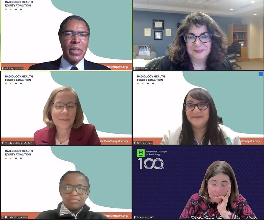 Pamela Woodard, MD (@pamelawoodardp) on Twitter photo And it’s a wrap! Excellent presentations and discussions on health equity in research, clinical trials, and community engagement by <a href="/judywawira/">Judy Gichoya</a> <a href="/etpisano/">Etta Pisano, M.D.</a> <a href="/amykpatel/">Amy K. Patel, MD</a> <a href="/JohnJordanMD/">John Jordan MD</a> <a href="/pslanetz/">Priscilla J Slanetz MD MPH</a> <a href="/RadHealthEqty/">Radiology Health Equity Coalition</a> <a href="/RadiologyACR/">American College of Radiology</a> <a href="/MIRimaging/">WashUMedMIR</a> @EmoryRadiology <a href="/StanfordRad/">Stanford Radiology</a> And it’s a wrap! Excellent presentations and discussions on health equity in research, clinical trials, and community engagement by <a href="/judywawira/">Judy Gichoya</a> <a href="/etpisano/">Etta Pisano, M.D.</a> <a href="/amykpatel/">Amy K. Patel, MD</a> <a href="/JohnJordanMD/">John Jordan MD</a> <a href="/pslanetz/">Priscilla J Slanetz MD MPH</a> <a href="/RadHealthEqty/">Radiology Health Equity Coalition</a> <a href="/RadiologyACR/">American College of Radiology</a> <a href="/MIRimaging/">WashUMedMIR</a> @EmoryRadiology <a href="/StanfordRad/">Stanford Radiology</a>