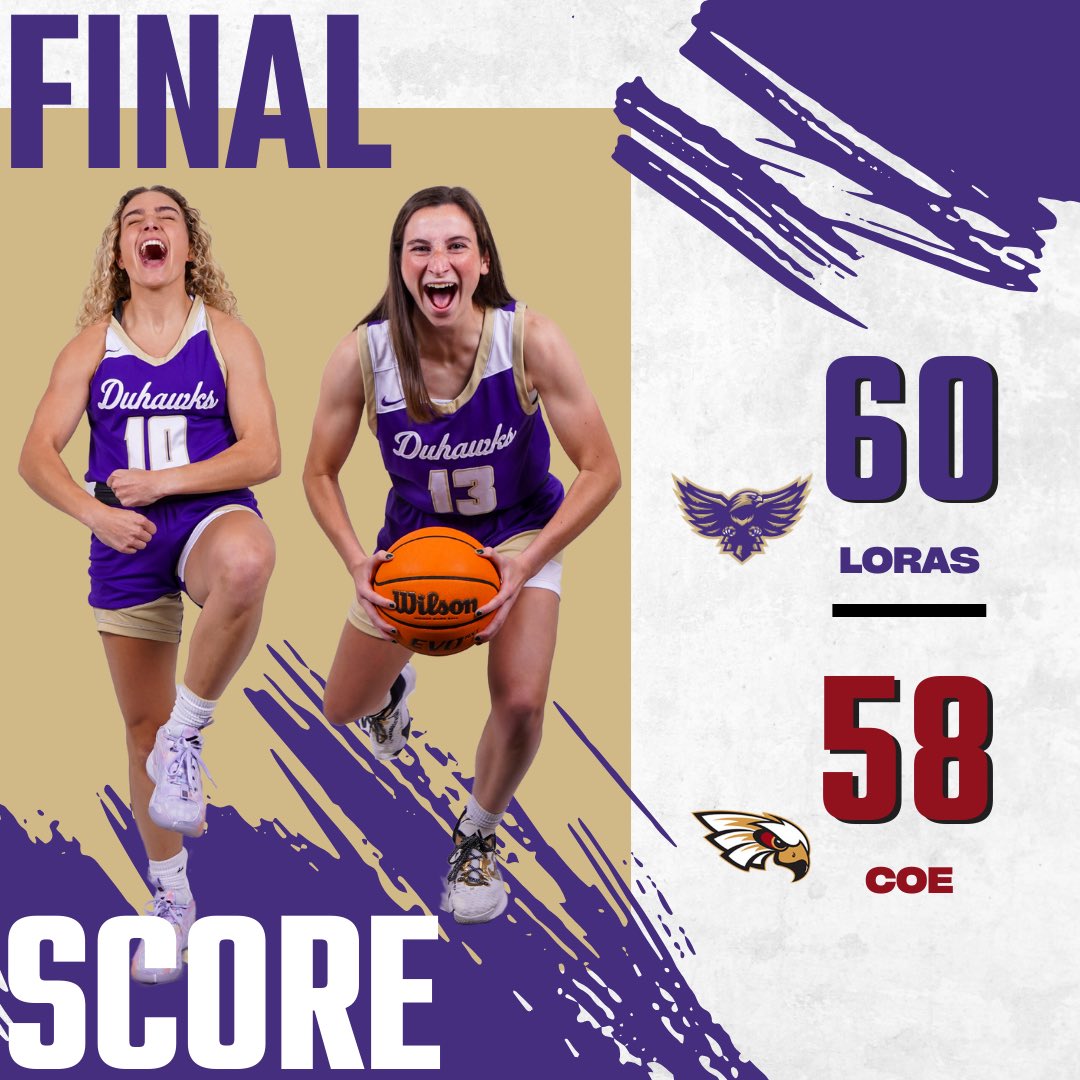 DuhawkWBB's tweet photo. The Duhawks take it!! Shout out to @maddiehaslow for hitting the game-winning layup! https://t.co/vnem5iNvVm