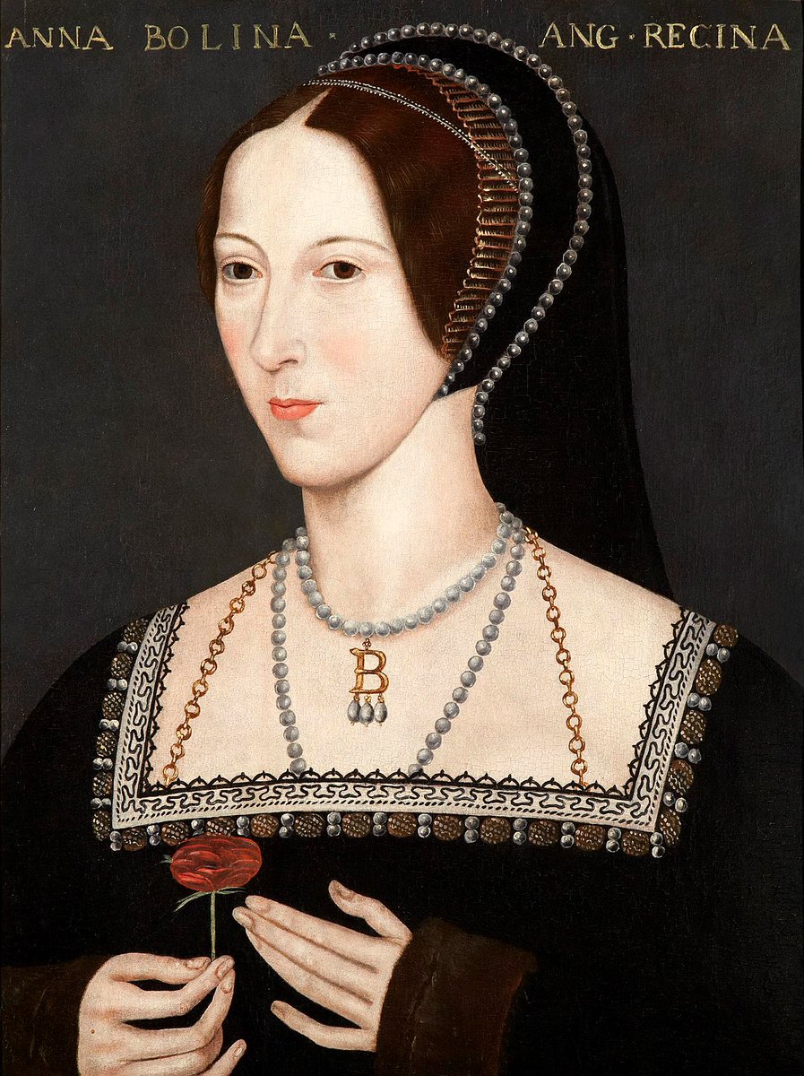 January 25, 1533 King Henry VIII of #England secretly married his second wife , 29 year-old Anne Boylen. #HouseofTudor The marriage would result in a daughter, Elizabeth Tudor, who would eventually become Queen in 1558. Anne would be beheaded for treason (adultery) in 1536.