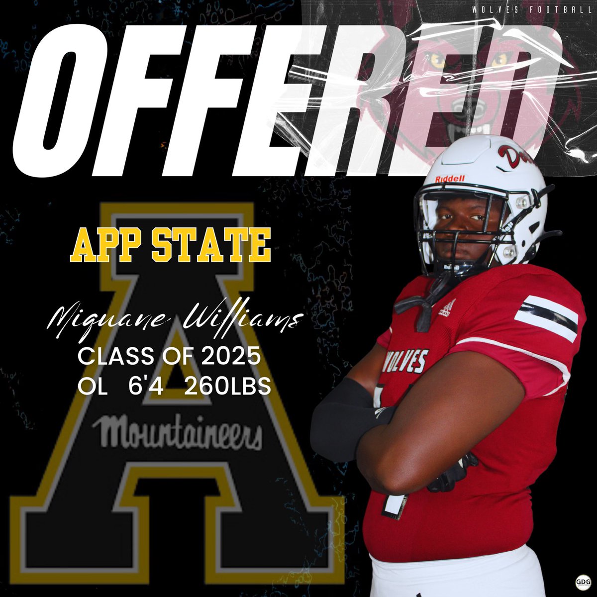 Miquane Williams (@miquane74) on Twitter photo Blessed to receive my first college offer from Appalachian State University! <a href="/AppState_FB/">App State Football</a> <a href="/lawrencedawsey/">Lawrence Dawsey</a> <a href="/AL7AFootball/">Alabama7AFootball</a> <a href="/DothanFB/">Dothan HS Football Recruitment Page</a> <a href="/COACHJEDKENNEDY/">Jed Kennedy</a> <a href="/CoachHansonII/">Jackson Hanson</a> <a href="/coachBiezuns/">John Biezuns</a> Blessed to receive my first college offer from Appalachian State University! <a href="/AppState_FB/">App State Football</a> <a href="/lawrencedawsey/">Lawrence Dawsey</a> <a href="/AL7AFootball/">Alabama7AFootball</a> <a href="/DothanFB/">Dothan HS Football Recruitment Page</a> <a href="/COACHJEDKENNEDY/">Jed Kennedy</a> <a href="/CoachHansonII/">Jackson Hanson</a> <a href="/coachBiezuns/">John Biezuns</a>