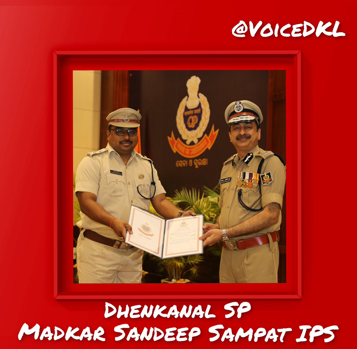 #Congratulations_Sir 💐
Sri Madkar Sandeep Sampat, IPS,(Superintendent of Police )
Newly appointment SP of  Dhenkanal  District... Welcome to 
<a href="/spdhenkanal/">spdhenkanal</a> Sir ..🙏
#Dhenkanal
#VoiceDKL