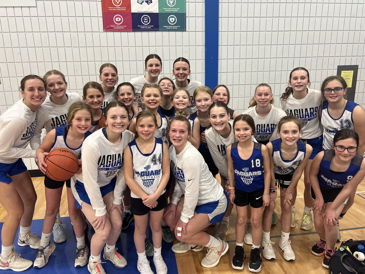 We had a fun night last night as our 4th graders ran out with us and played at halftime of our game against Paynesville! All three levels came away with a win as well!