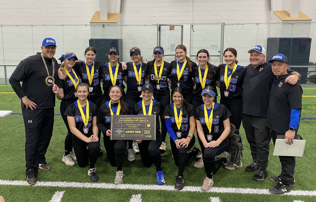 Excited to head back to Indiana for The Alliance Fastpitch Championship Series this summer. Proud of my team for winning our qualifier this past weekend! Go Dukes! 💙@Ladydukesnj @LadyDukesMchale @S_McHale12 @ALLNJSoftball @thealliancefp
