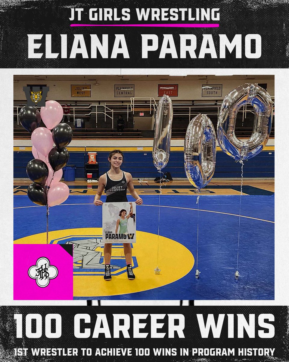 JonPereiro_'s tweet photo. 💯💯💯
Congratulations to Eliana Paramo, the first Joliet Township Girls Wrestler to reach 100 wins in her career!
Fantastic work, Eliana!
#JTPride
@SteelmenATC @JolietWestAD https://t.co/cn2C46HpET