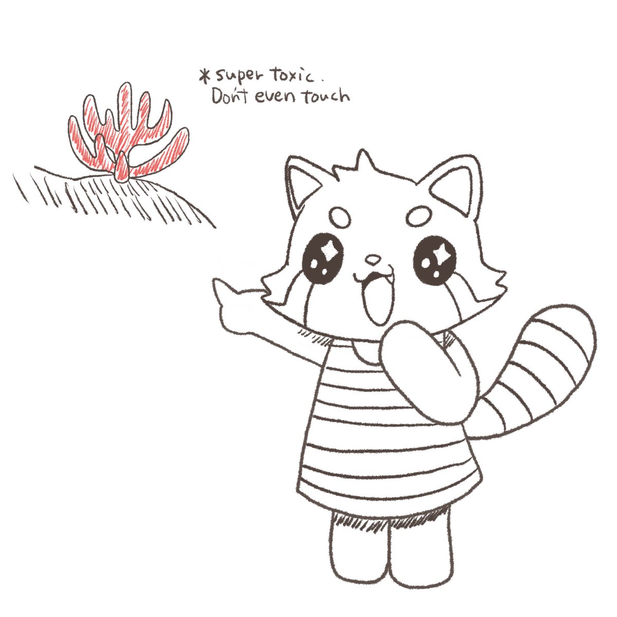 Noko's favorite mushroom is Trichoderma cornu-damae!! It is very toxic mushroom so don't touch it even if you find and want to give it to Noko! 😊🎀