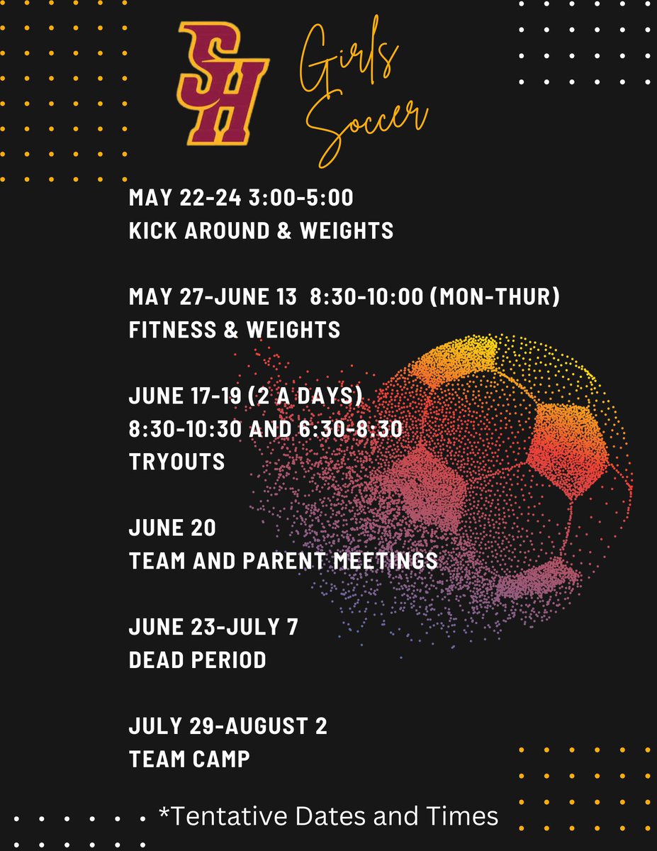 Mark your calendars!