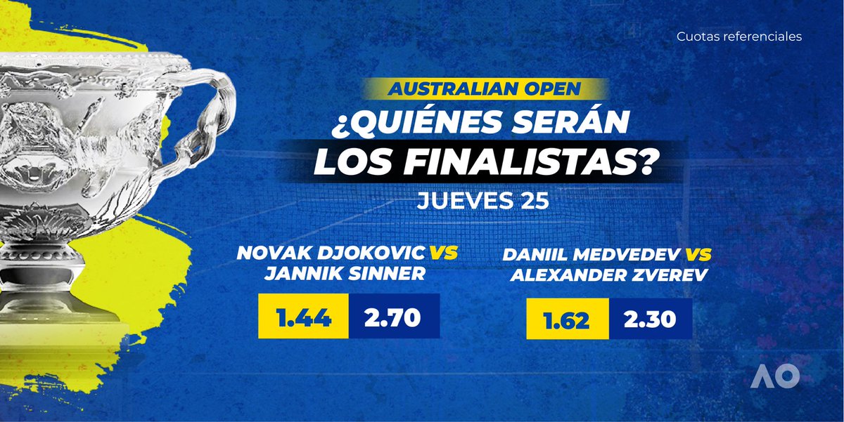¡Ambicionan el primer Grand Slam! 🏆🎾

🔥 El primero contra el cuarto y el tercero contra el sexto, ¿cómo acabará el ranking luego del Australian Open? 🤔