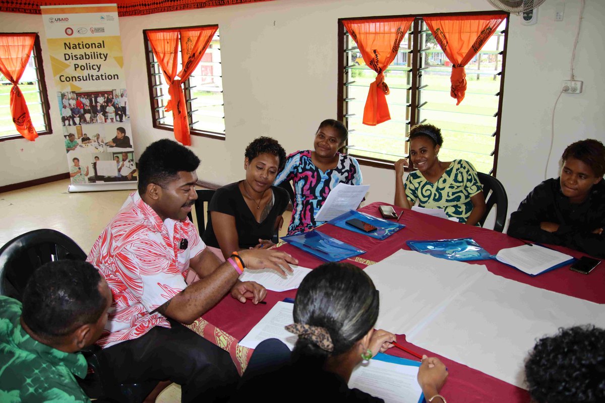 #PacificPeoples | Opportunities for Employement, education access & disaster response were some of the key issues highlighted today by communities in Savusavu at the consultation by @NCPDfiji on draft national disability policy. Supported by @usaidpacificisl #PROJECTGovernance