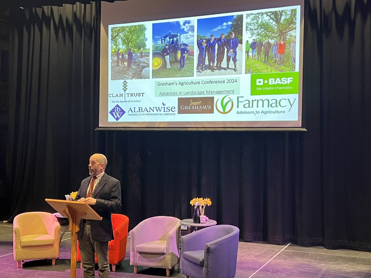 Fantastic initiative from <a href="/Greshams_School/">Gresham's School</a>, an Agricultural Conference for students to hear from &amp; talk to professionals across the industry.  Passion+Skill=The world is your oyster