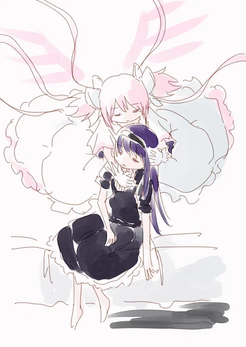 #同じ人が描いた温度差が凄い絵を貼る