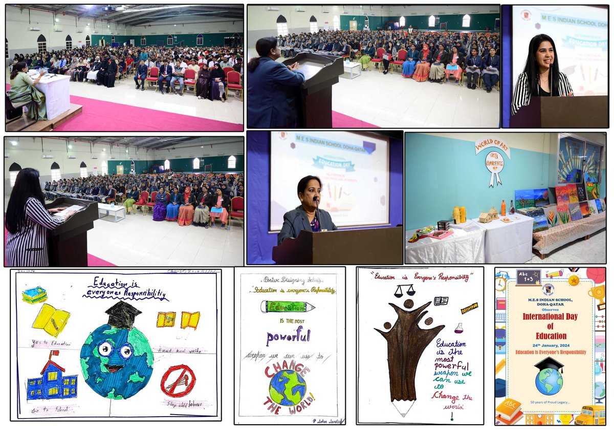 messchoolqatar's tweet photo. INTERNATIONAL EDUCATION DAY- “EDUCATION IS EVERYONE’S RESPONSIBILITY”  #Education_is_everyone's_responsibility 
#International_Education_Day https://t.co/brAtRiCpQS