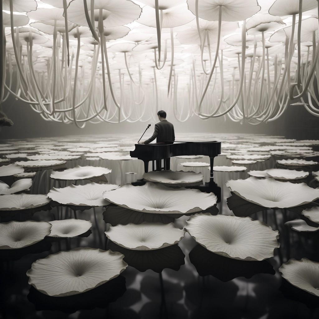 artlaoyu's tweet photo. ai photography, water lily piano concerto，ai摄影，睡莲钢琴协奏曲
#digitalart #ai #aiart #aiartwork #surreal #surrealart #artwork #midjourney #midjourneyart #photography #digitalart #aiphotography #digitalphotography #surrealart #blackandwhite#摄影 #人工智能 #超现实主义 https://t.co/0BTNLoSRsp