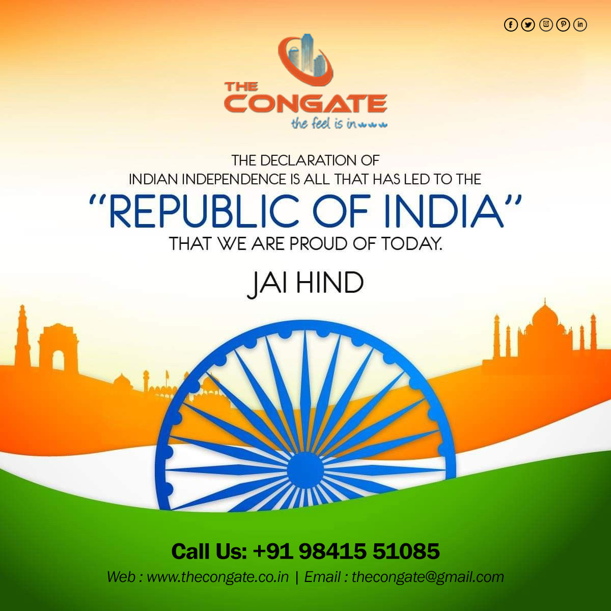 Happy Republic Day!! #Republic #RepublicDay #HappyRepublicDay #National #India #congate #thecongate