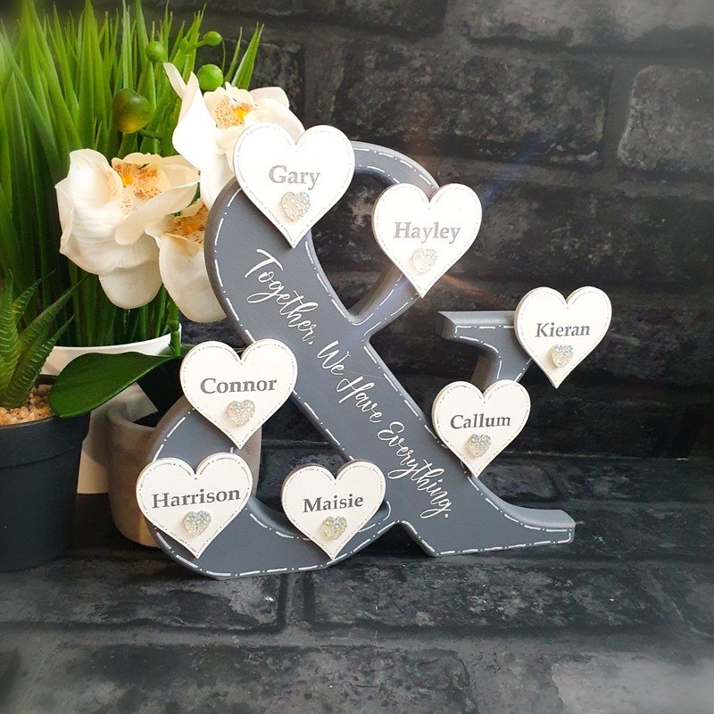 This beautiful personalised quote ampersand with name hearts by Suz’s Crafty Hand is the perfect gift for mothers day, a wedding, birthday, anniversary or just because!

Find this in their #ConsciousCrafties shop here consciouscrafties.com/handmade-gifts…

#SBS #SBSWinners #HandmadeGifts