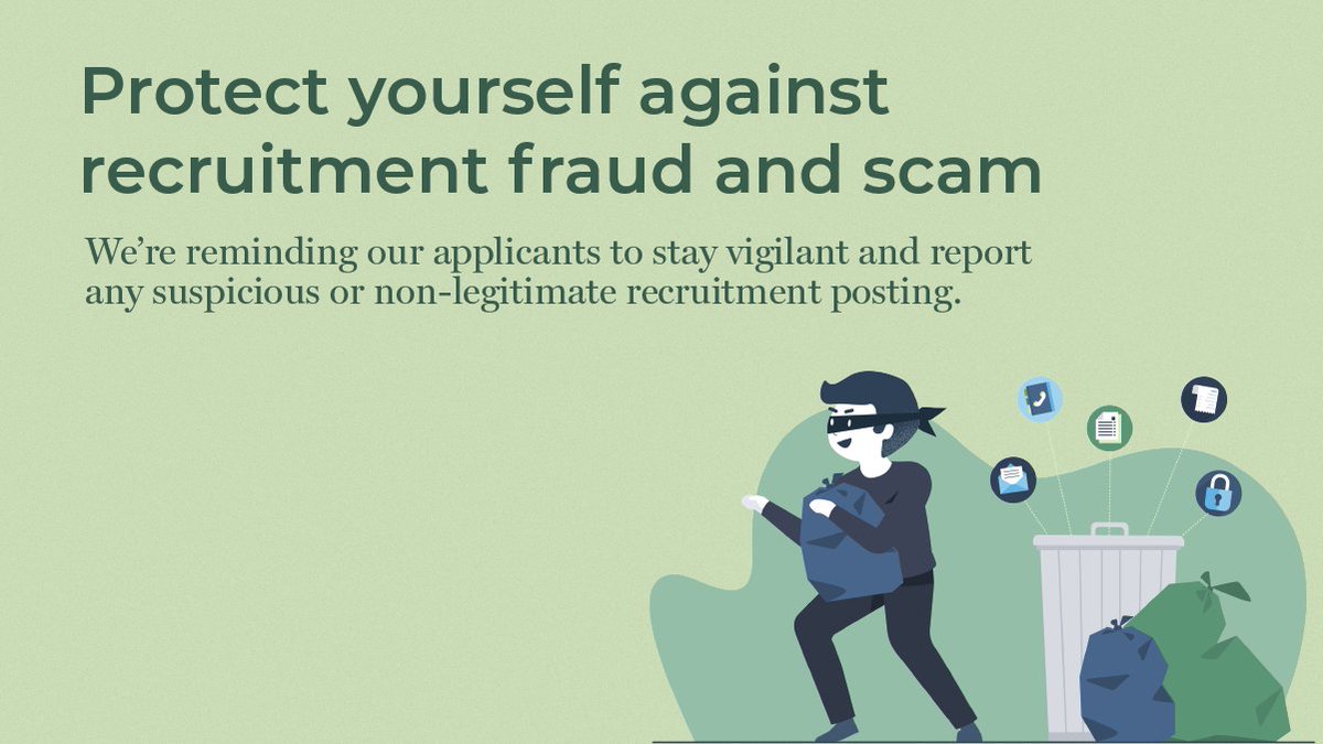 CareersAtSBC's tweet photo. With scammers becoming increasingly advanced in their approach, we need to be vigilant and wise. ✊

Help us report these fraudsters. If you spot any suspicious posts, report them immediately. 🚨

#BetterBankingCareers #SecurityTips #YouDeserveBetter 💚💙 https://t.co/CWYvX8lrpf