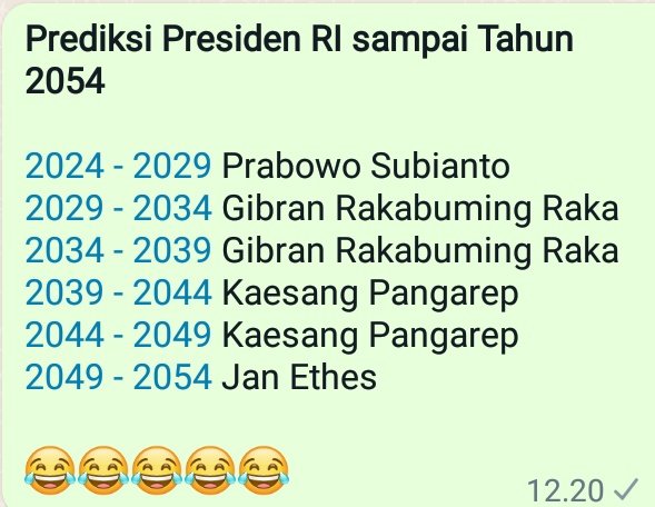 Asal Ramal, Ramalan Asal-asalan