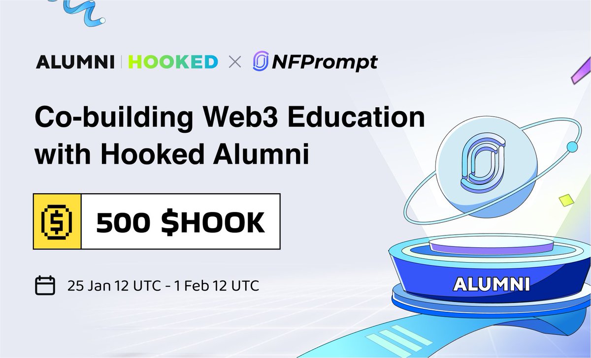 #NewEraofHOOKED

Welcome <a href="/nfprompt/">NFP</a> to HOOKED 2.0 Alumni – where Web3 education meets innovation for enriched experiences &amp; Web3 mastery!
wallet.hooked.io/system/index/i…

🌐 Connect your Hooked wallet 
💡 Conquer quizzes 
🏅 Earn an exclusive NFPrompt Medal for decentralized learning