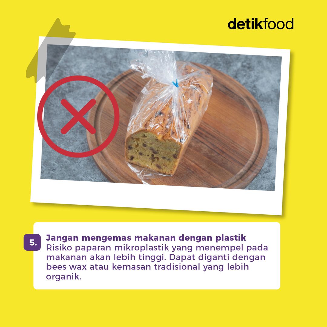 Heboh! Kandungan mikroplastik dalam makanan yang membahayakan kesehatan. ⁣
⁣
Berikut ini 5 tips menghindari mikroplastik pada makanan menurut NDTV👀

>> dtk.id/Nx1Rdf⁣
⁣
#Tipssehat #mikroplastik #detikfood