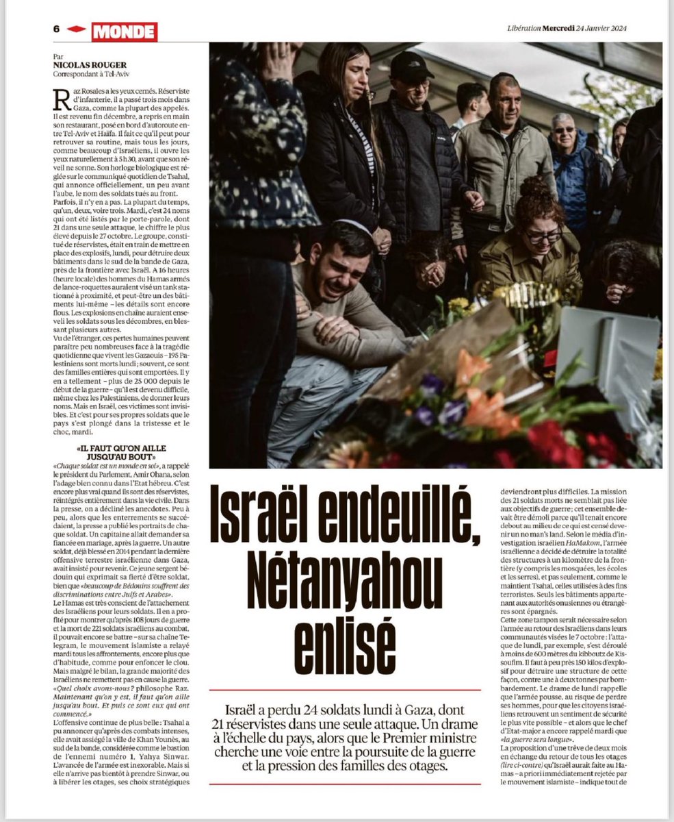 blablab80935494's tweet image. Une page complète, ds le #maussade ⁦@libe⁩, pour compatir avec la mort de génocidaires …

Dont l’état colonial,avec ses nazis ss prépuces à leur tête, se fiche pas mal !

Par la Grace de ⁦@dovalfon⁩ la Fr doit les pleurer !

la gauche ⁦@rglucks1⁩ &amp;amp; ⁦#Guedj !