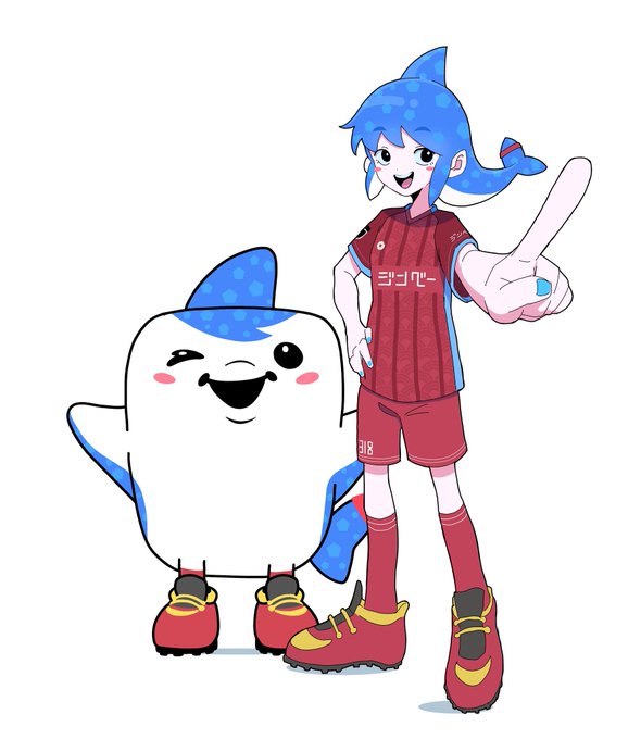 「青髪 サッカーユニフォーム」のTwitter画像/イラスト(新着)