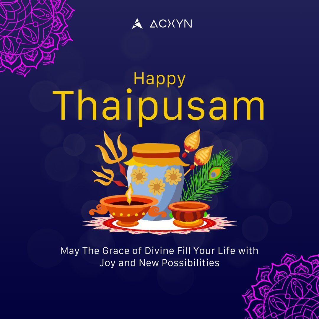 Happy Thaipusam to All! 🪔

As we celebrate this auspicious day, let's embrace the spirit of endurance, faith, and renewal that Thaipusam symbolises.

Wishing peace, prosperity, and happiness to everyone celebrating around the world!

#community #Empowerment #Thaipusam