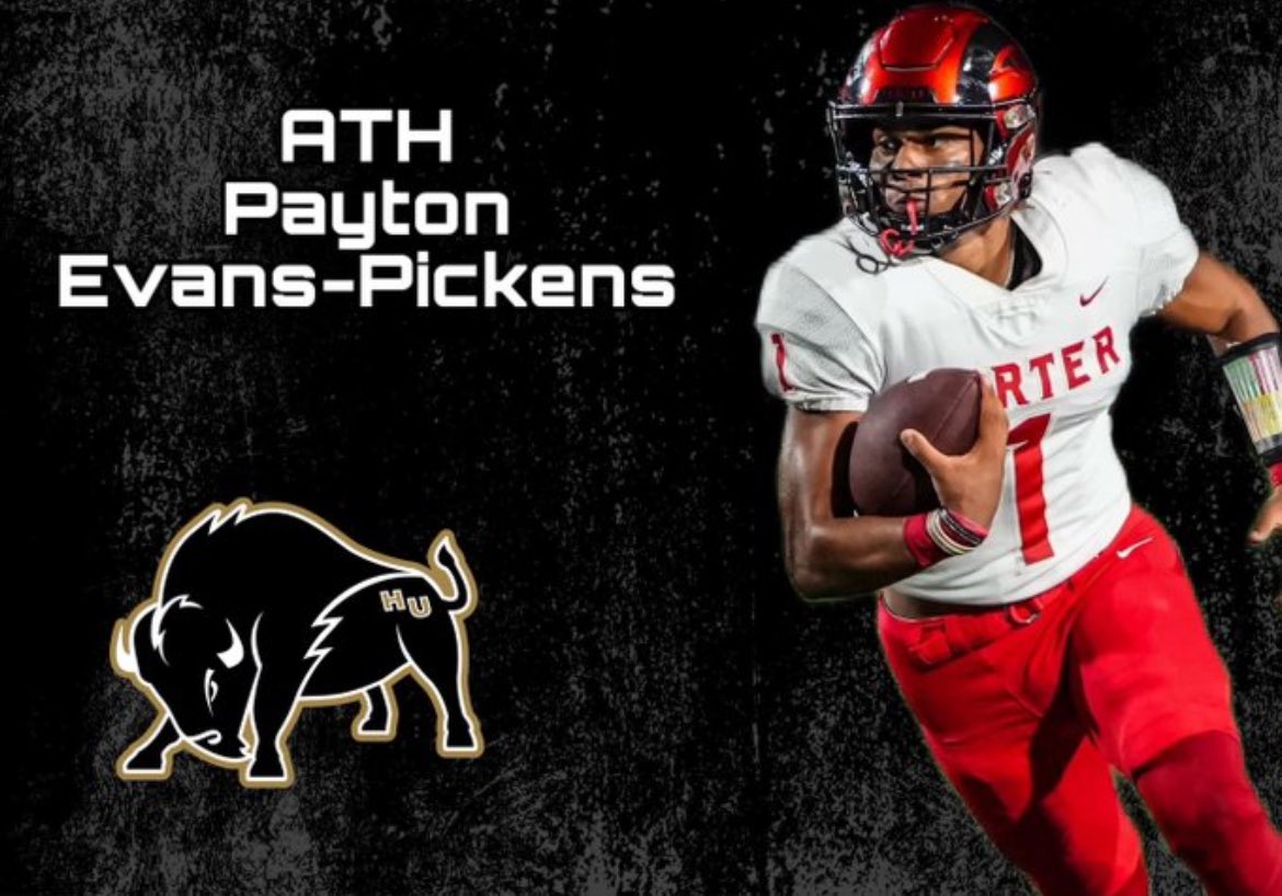 Payton Evans-Pickens (@pevans_pickens) on Twitter photo #AGTG Blessed to announce my commitment to <a href="/Harding_FB/">Harding Football</a> !!!! <a href="/PaulSimmonsHU/">Paul Simmons</a> <a href="/CoachBigHU/">Trevon Biglow</a> <a href="/ThatBoyJaylon/">JAYLON HENDERSON ジェイロン</a> <a href="/JustinAaronUH91/">Justin Aaron</a> <a href="/PickensThe/">Evans-Pickens Family</a> #AGTG Blessed to announce my commitment to <a href="/Harding_FB/">Harding Football</a> !!!! <a href="/PaulSimmonsHU/">Paul Simmons</a> <a href="/CoachBigHU/">Trevon Biglow</a> <a href="/ThatBoyJaylon/">JAYLON HENDERSON ジェイロン</a> <a href="/JustinAaronUH91/">Justin Aaron</a> <a href="/PickensThe/">Evans-Pickens Family</a>