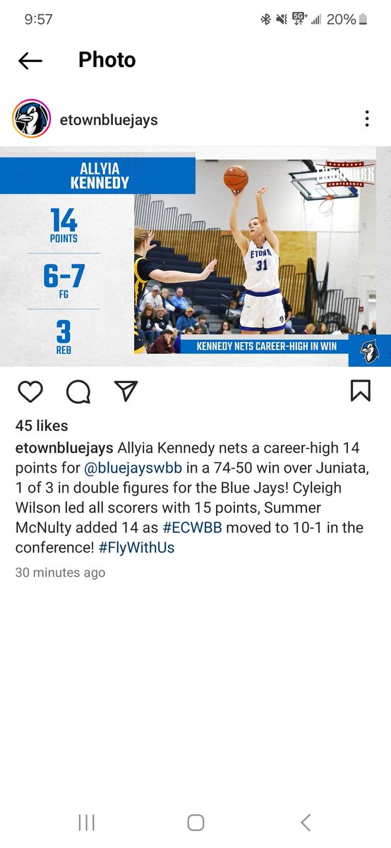 Two Lancers continuing to make us proud! <a href="/smcnulty4/">Summer McNulty</a> <a href="/AllyiaKennedy/">Allyia Kennedy</a>
