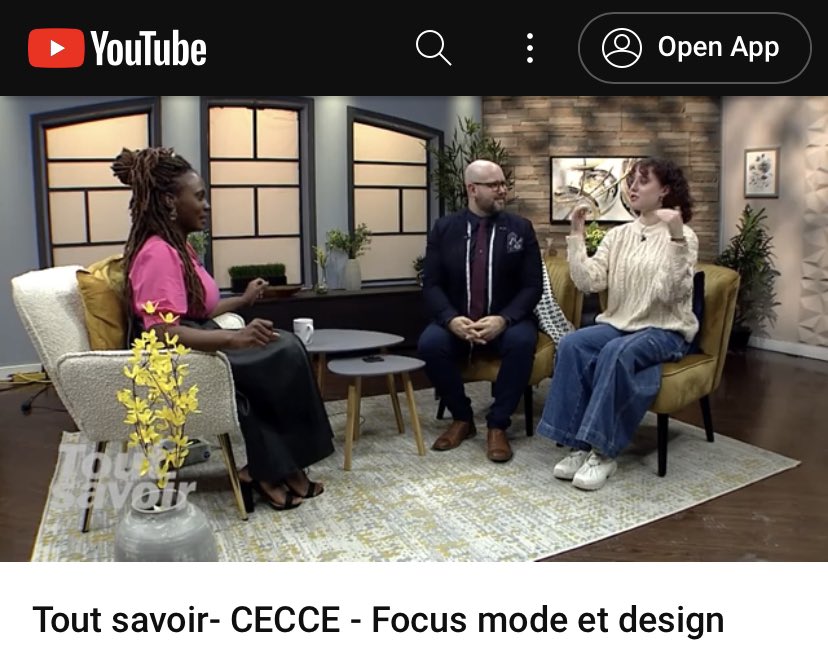 M_SartorSeguin's tweet photo. Annie, élève Focus Mode et design en 12e année @Franco_Cite et M. S. S. #ESCI en entrevue @tvRogers à l’émission « Tout Savoir » avec Claude Andréa Bonny! Merci pour l’accueil!
https://t.co/XSsizskpMI
#focuscecce @ecolecatholique https://t.co/JMTVNHebOr