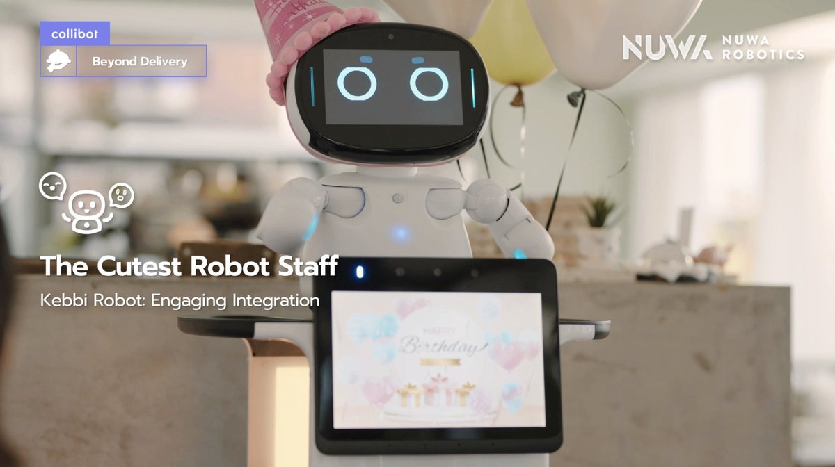 NUWA_ROBOTICS's tweet photo. The Cutest Robot Staff
Kebbi Robot: Engaging Integration

Collibot
Delivering More Than Just Meals

#robot #robotics #kebbi #robotcreator #robotic #coding #technology #engineering #design #engineer #science #ai #stem #steam #iot #mqtt #nuwa #servicerobot #robotservice #collibot https://t.co/Oe151Kj1Eo