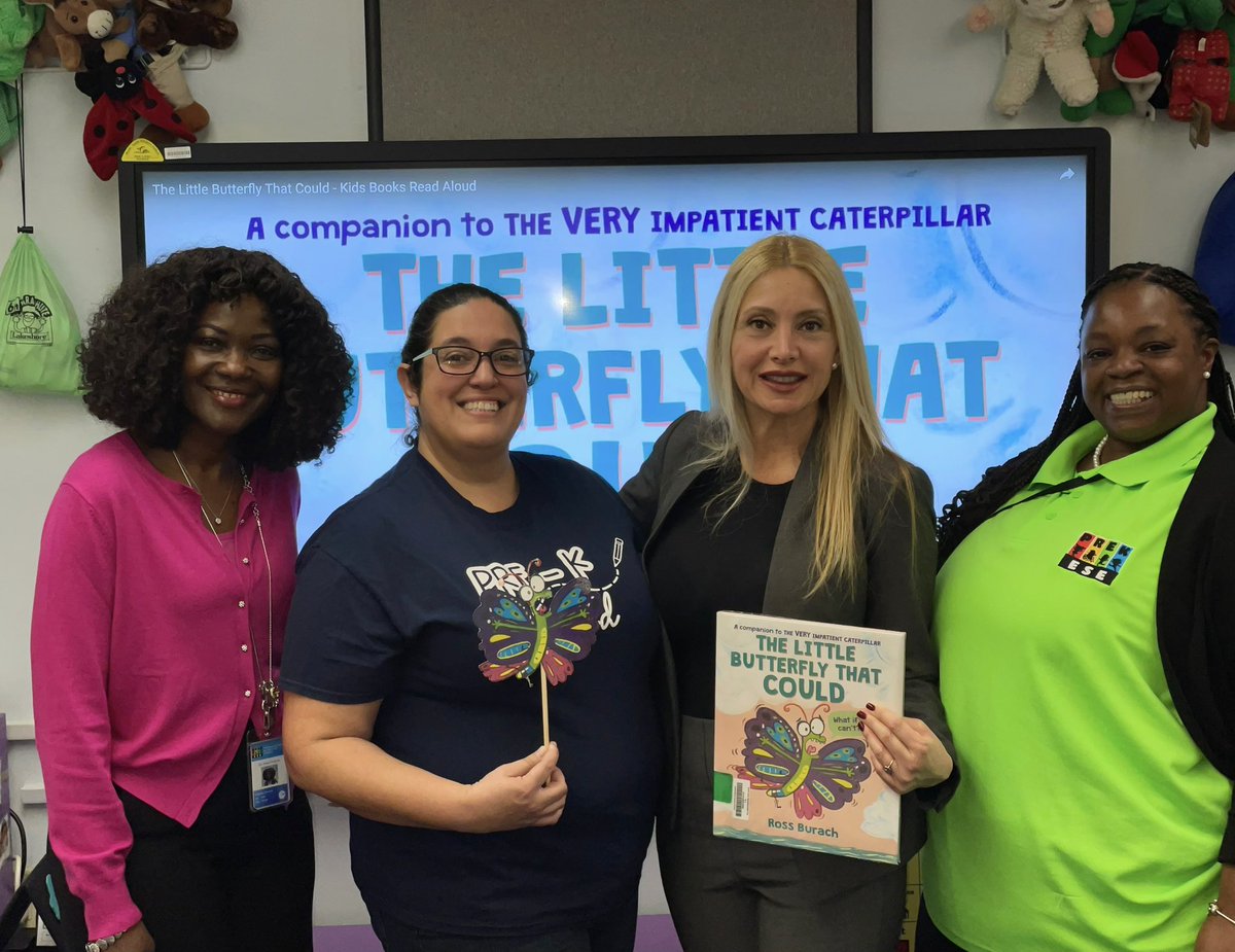 Lovely morning reading The Little Butterfly that Could to students in the @mdcps_prekese Pride program during #FLCelebratesLiteracy Week 2024! We learned to always try our best and if at first you don’t succeed, try, try again! @SuptDotres @LDIAZ_CAO @mdcps #YourBestChoiceMDCPS