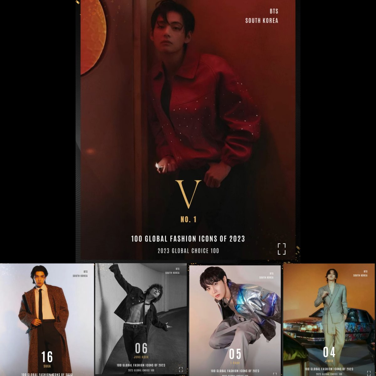 KTH_Facts's tweet photo. [INFO] #Taehyung has been selected as the "Global Fashion Icon Of The Year 2023" by Global Choice. 

#1 between 100 Global Fashion Icons of 2023! 

#GLOBALFASHIONICONV 
CONGRATULATIONS TAEHYUNG 🎉 https://t.co/AJQLABDSCH