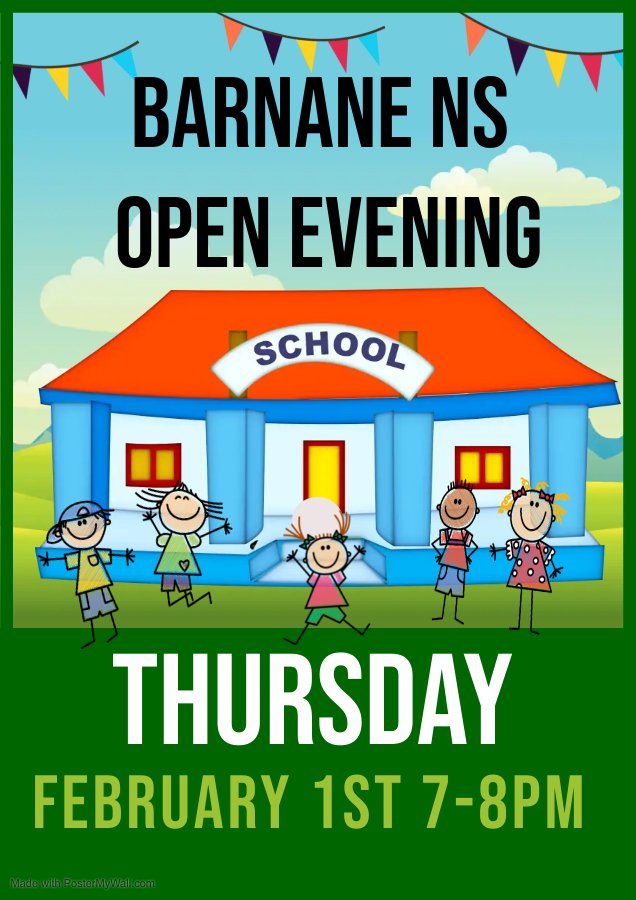 Save the date! Please join us on February 1st for our School Open Evening. All welcome. @templemoretown @Drom_Camogie @drominch @NenaghGuardian @TippFM