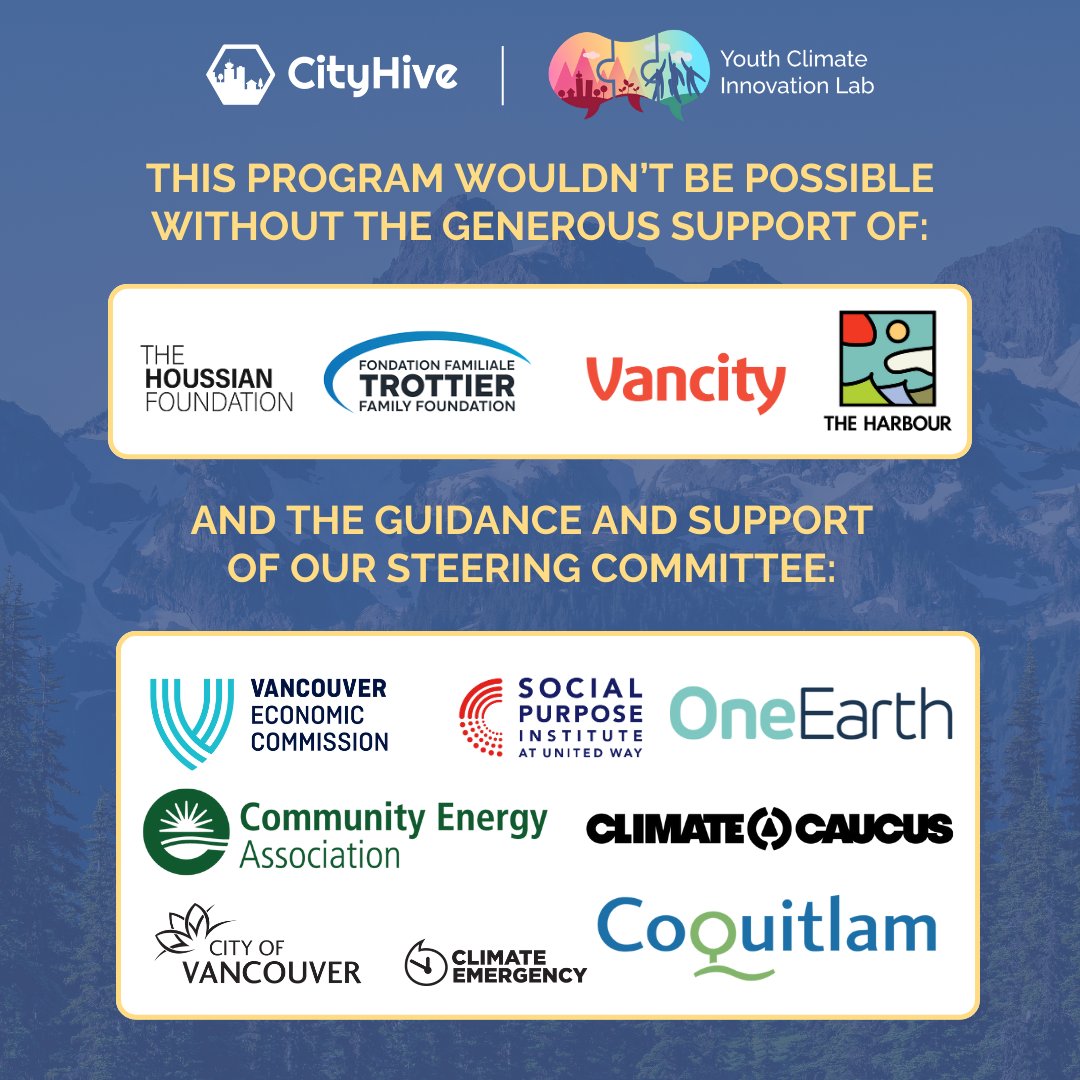 Applications will be opening on Feb 1 for the 5th cohort of the Youth Climate Innovation Lab (YCIL)! The YCIL is a program for youth ages 18-30 living across Metro Vancouver to address local climate challenges and advance a just transition. Learn more: cityhive.ca/innovation-lab…